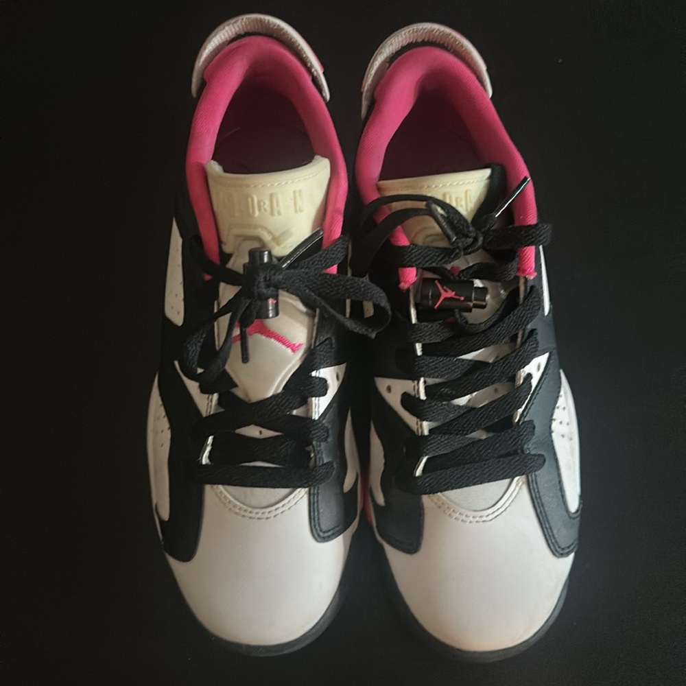 Pink and Black Athletic Shoes